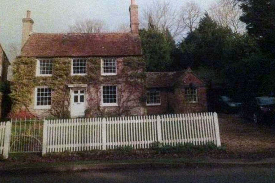 Property prior to building of extension to a Grade II listed building