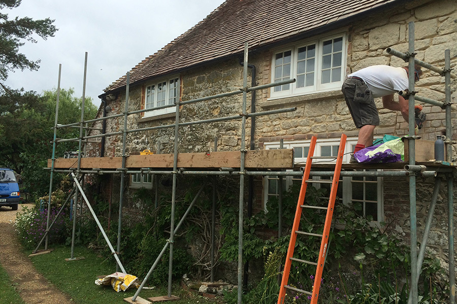 Repointing of house in Greatham